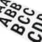 Black Glitter Alphabet Stickers by Recollections™